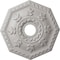 Ekena Millwork Nottingham Ceiling Medallion (Canopies up to 4 5/8"), 18"OD x 3 1/2"ID x 1 1/2"P, Ultra Pure White CM18NTUWF - alternate 1